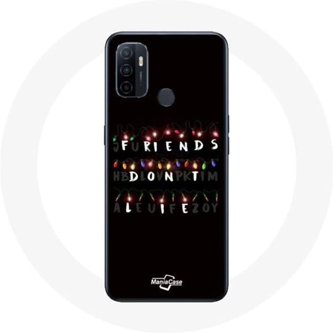 Coque pour Oppo A53 - MANIACASE - Stranger Things - Souple - Noir - Mixte