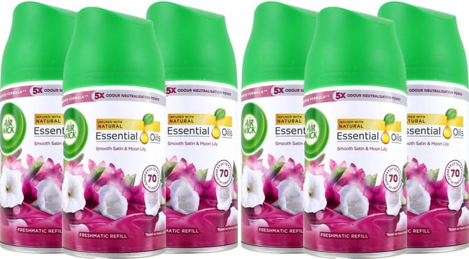 Air Wick - Luchtverfrisser - Navulling - Smooth Satin & Moon Lily - 250ml x 6