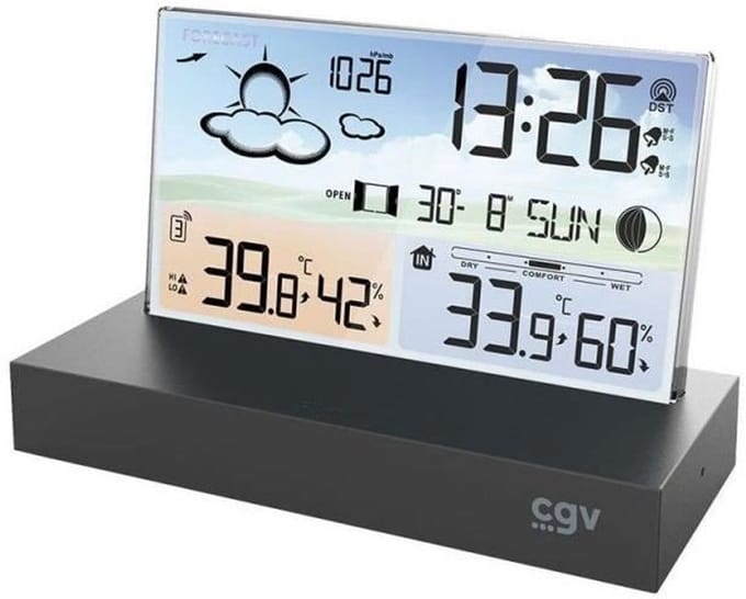 Weerstation - CGV - 19004 - METEOFLEX - Draadloos - plat scherm