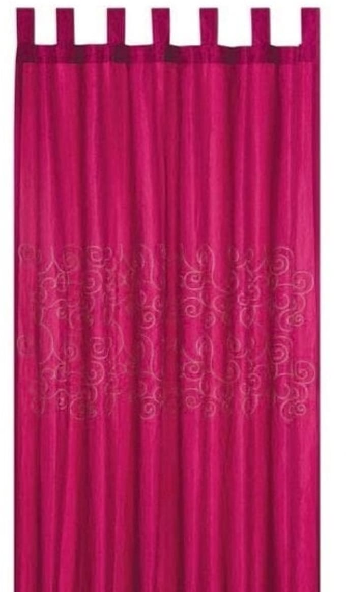 Florence plooiband gordijn roze 140x245cm
