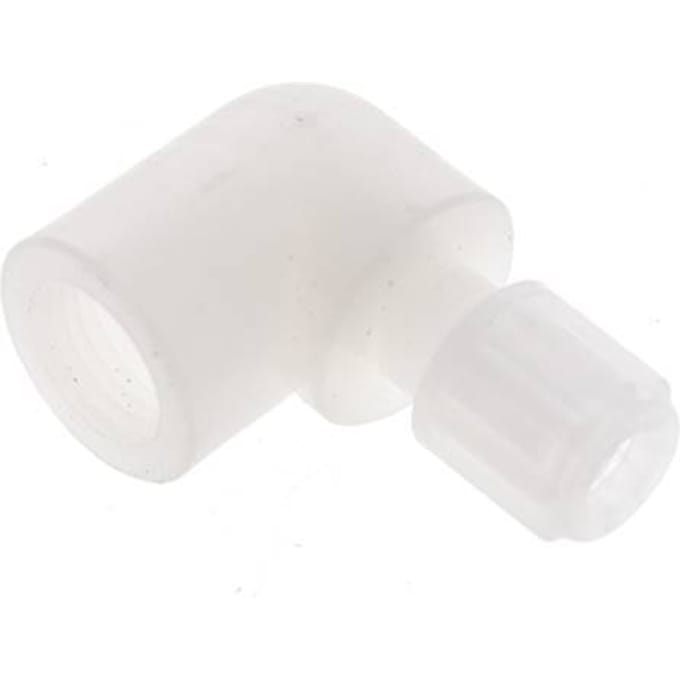 6x4mm & G1/4'' PVDF L-Vorm Knelfitting Binnendraad 10bar