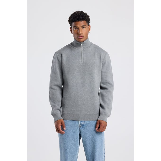 America Today Konrad Halfzip Dark Grey Melange Taglia: S | Dolcevita Outlet | Uomo | Grigio