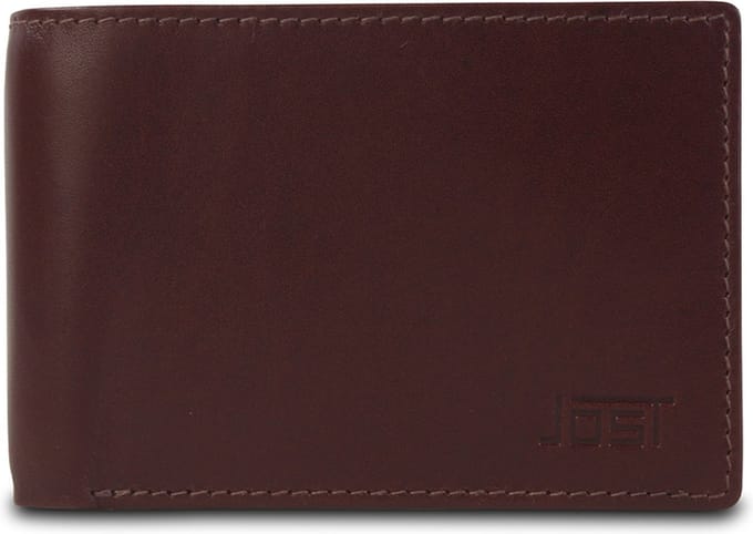 Jost Skagen Portemonnee Leder 10 cm - Jongens - Horizontaal - rotbraun