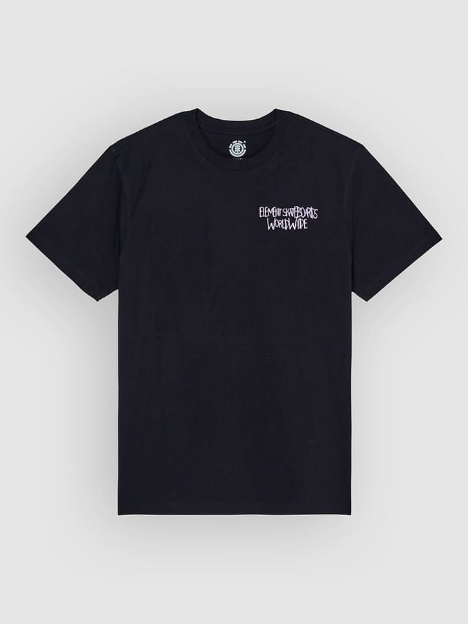 Element Couching T-shirt Met Korte Mouwen Zwart S Man