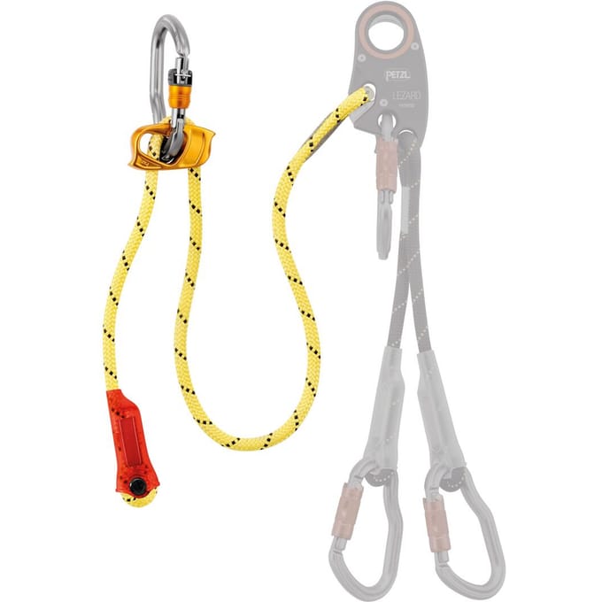 Petzl LEZARD Adjustable Lanyard – Vervangbare Verstelbare Lijn voor Helivac
