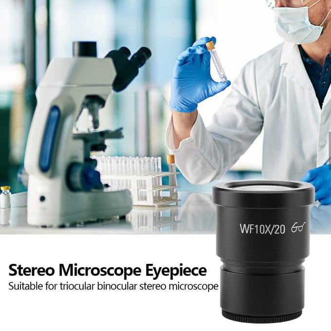 1 stuks WF10X20 Groothoek Stereo Microscoop Oculair Montagegrootte 30mm