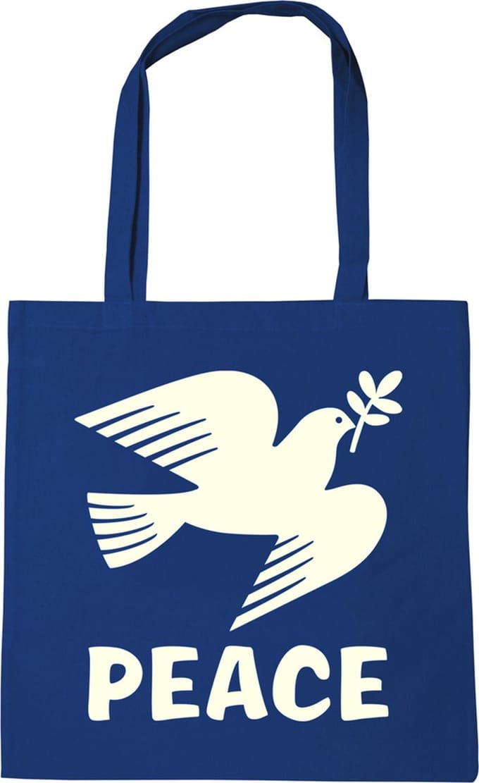 Logoshirt Baumwolltasche Baumwolltasche Peace Friedenstaube