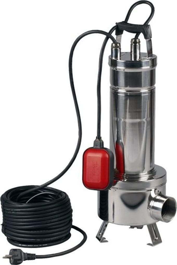 Kelfort Vuilwaterpomp met vlotter - rvs pomplichaam - vlakzuigend - 230V