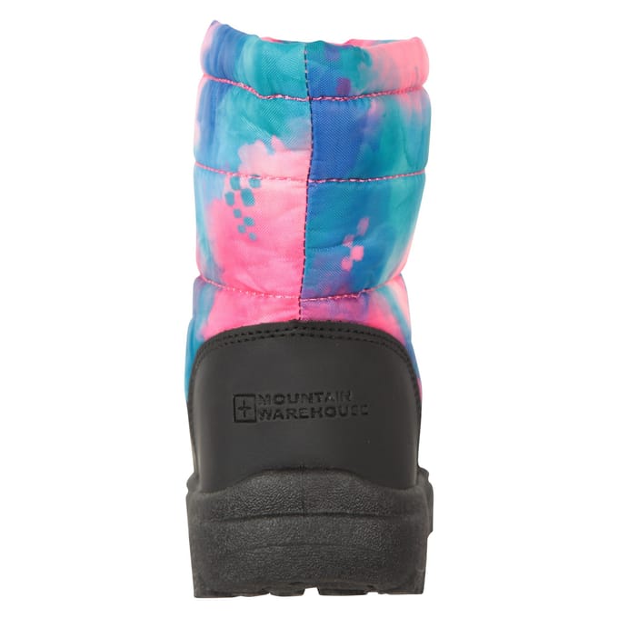 Mountain Warehouse Toddler Caribou Adaptive Tie Dye Snow Boots (Lichtroze)
