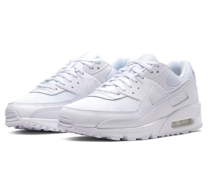 Nike Nike Air Max 90 Heren Sneakers - White/White-White-Wolf Grey
