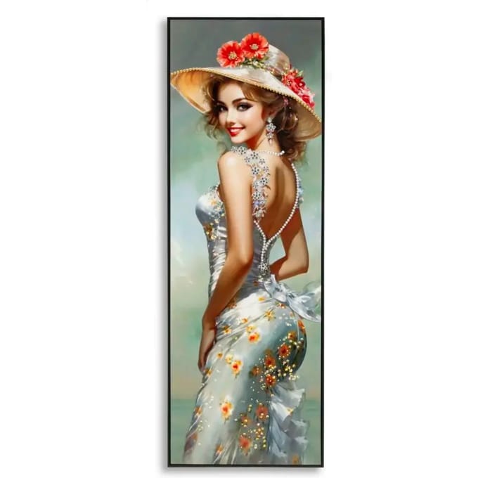 Muurdecoratie schilderij op canvas met lijst Mauro Ferretti Laccato Elegant B