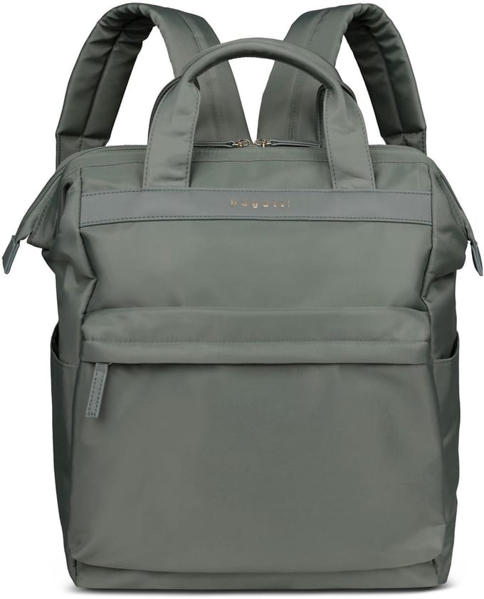 bugatti vrijetijdsrugzak rugzak met laptopvak Mare 2.0 Backpack Olive groengrijs