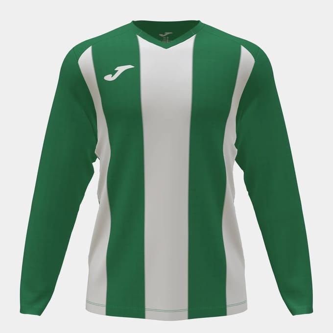 Joma Pisa II Voetbalshirt Lange Mouw Kinderen - Groen / Wit | Maat: 152