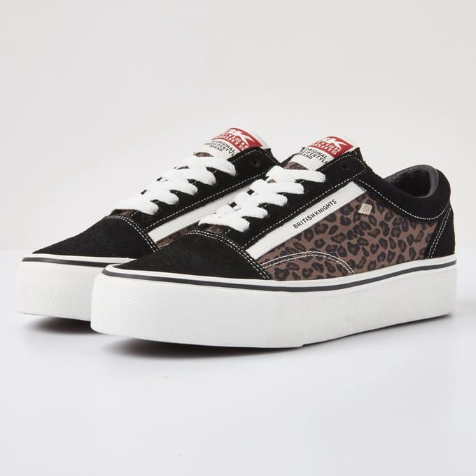 MACK PLATFORM Dames sneakers laag - Panterprint - maat 37