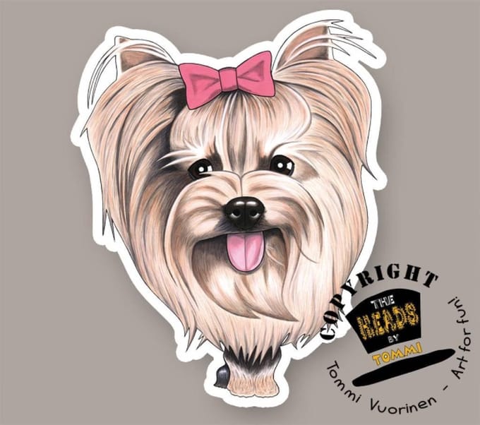 Magneet Hond Yorkshire Terrier