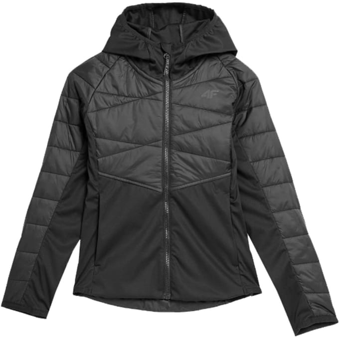 4F Kinder Trekkingjack NeoDry 5000 Zwart - Waterafstotend en Windbestendig - Maat 122