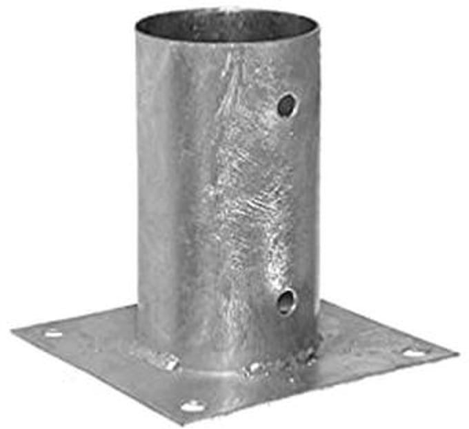 Gegalvaniseerde bout omlaag ronde post ondersteuning Base Diameter: 80mm