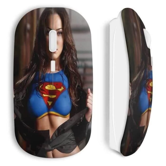 Sexy meisje Megan Fox Superman draadloze muis