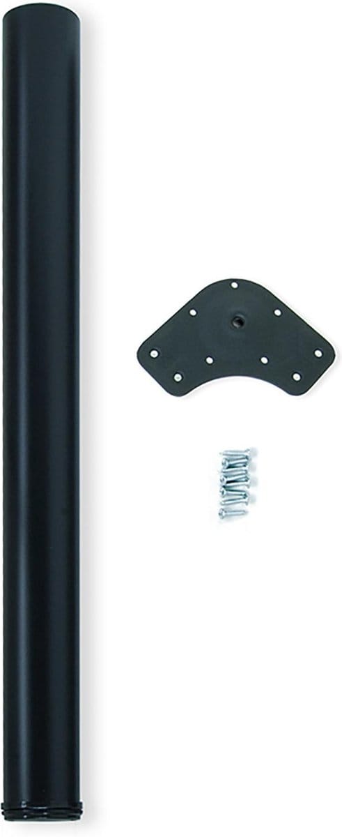 Emuca Tafelpoot, D. 60 mm, verstelbaar 870-890 mm, Staal, Zwart