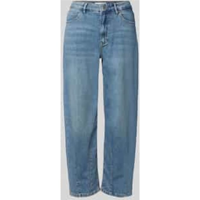 straight fit jeans met verkorte pasvorm model 'Melly'