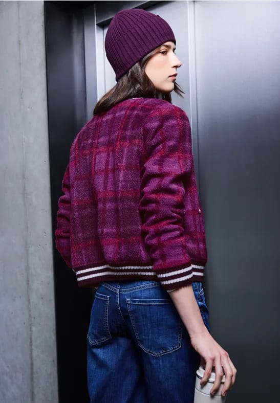Geruite blouson van verengaren