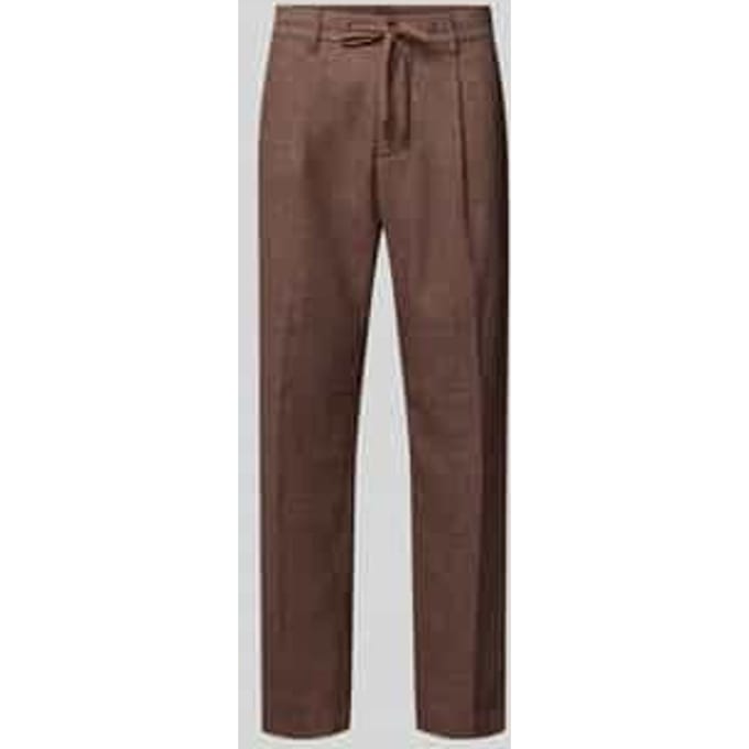 Tapered broek van wol, model 'LEROY'