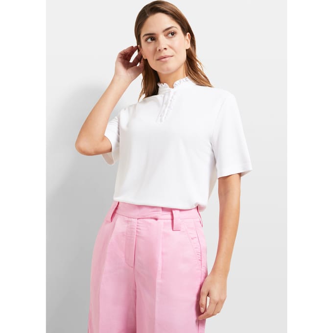 Bugatti Damen T-shirt met ruches
