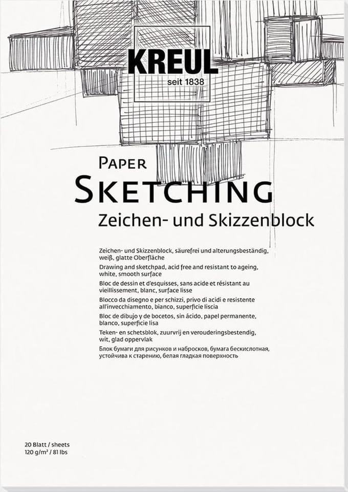 KREUL Paper A4 Schetsblok – 20 sheets 120gr