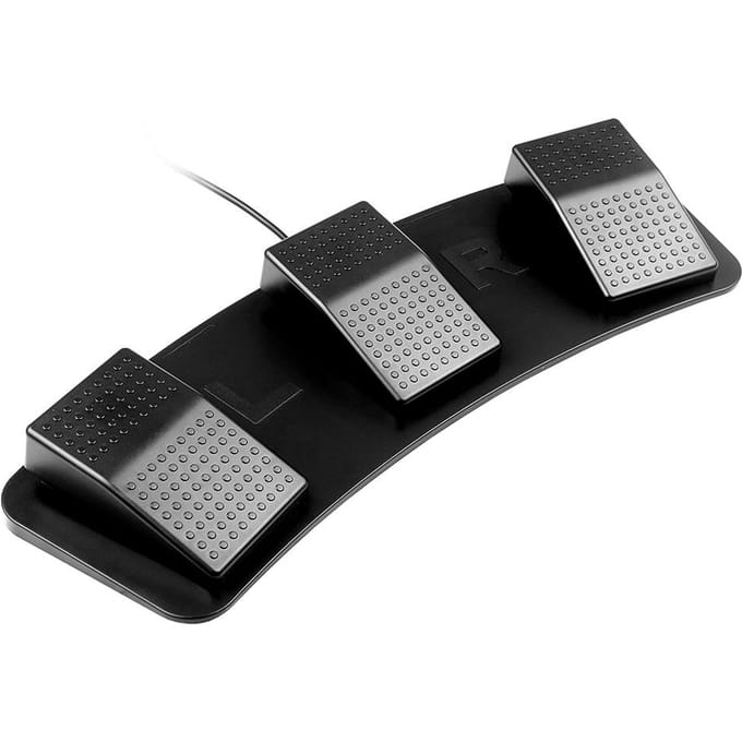 FS23-Pro USB drievoudige voetschakelaar Multifunctionele aangepaste voetpedaal mechanische schakelaar voor beeld zwart