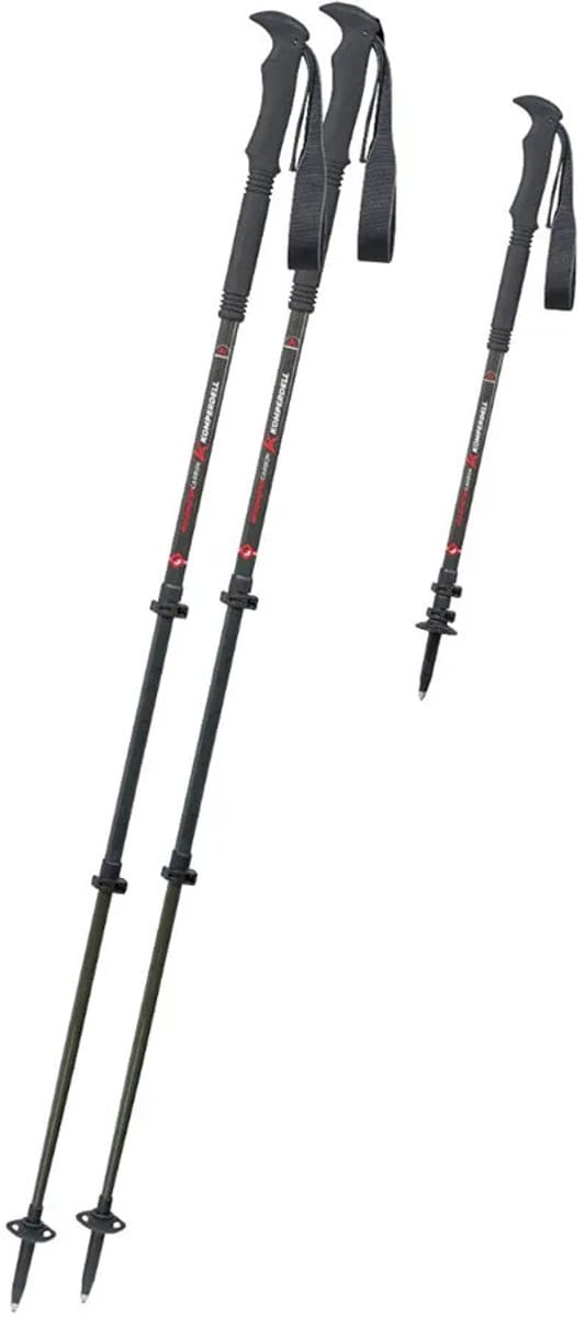 Komperdell Ridgemaster Carbon Contour Stokken Zilver 105-140 cm