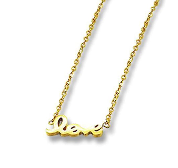 Amanto Ketting Emi G - 316L Staal - Love - 14x5mm - 48+5cm
