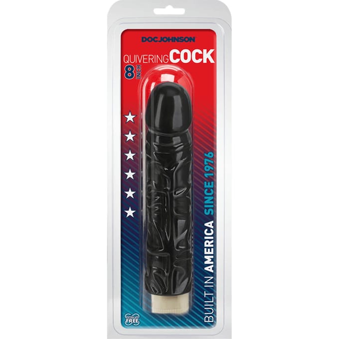 Doc Johnson - Quivering Cock - Realistic Multispeed Vibrator - 8 / 20 cm