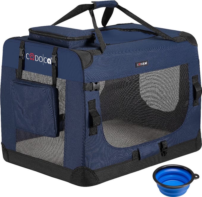 Cadoca Honden & Katten Reismand L - 70x52x50cm - Marine Blauw