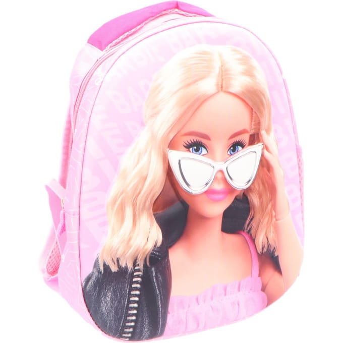 Barbie 3D Rugzak Eivormig - Schooltas - Polyester - Roze
