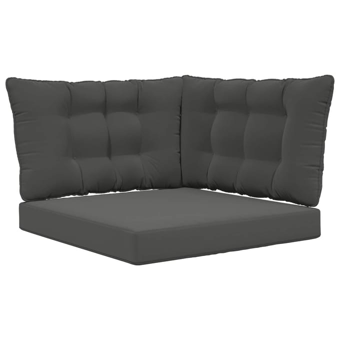 vidaXL - Buitenbankkussen - Polyester - Antraciet - 68,5 - x - 68,5 - cm
