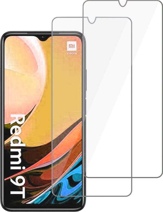 Screenprotector geschikt voor Xiaomi Redmi 9T - Beschermglas - 2 Stuks