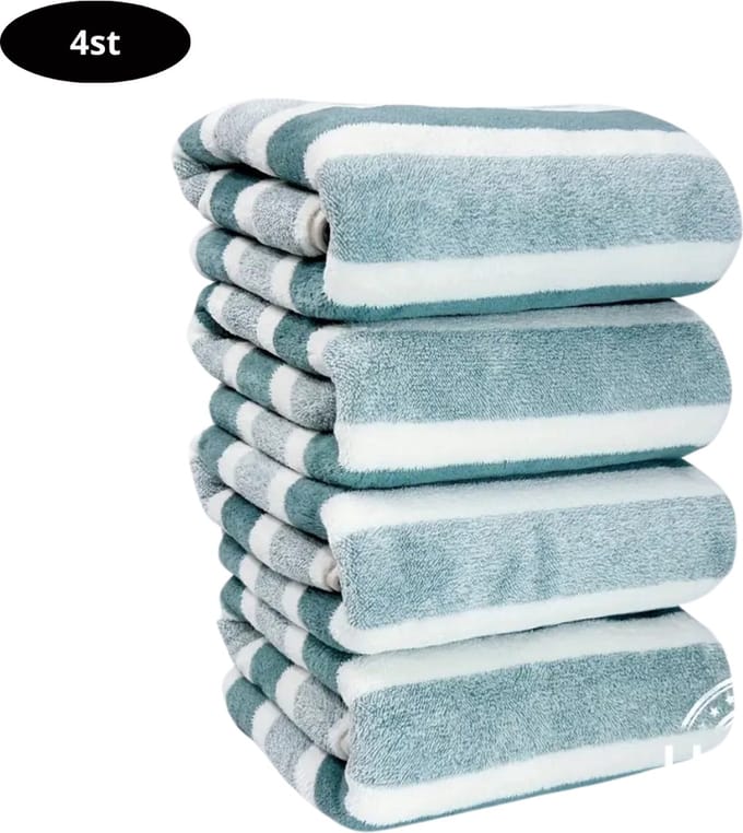 Nivard Handdoeken Set - Hotelkwaliteit - Handdoek - Towel - Groen - 4 Stuks