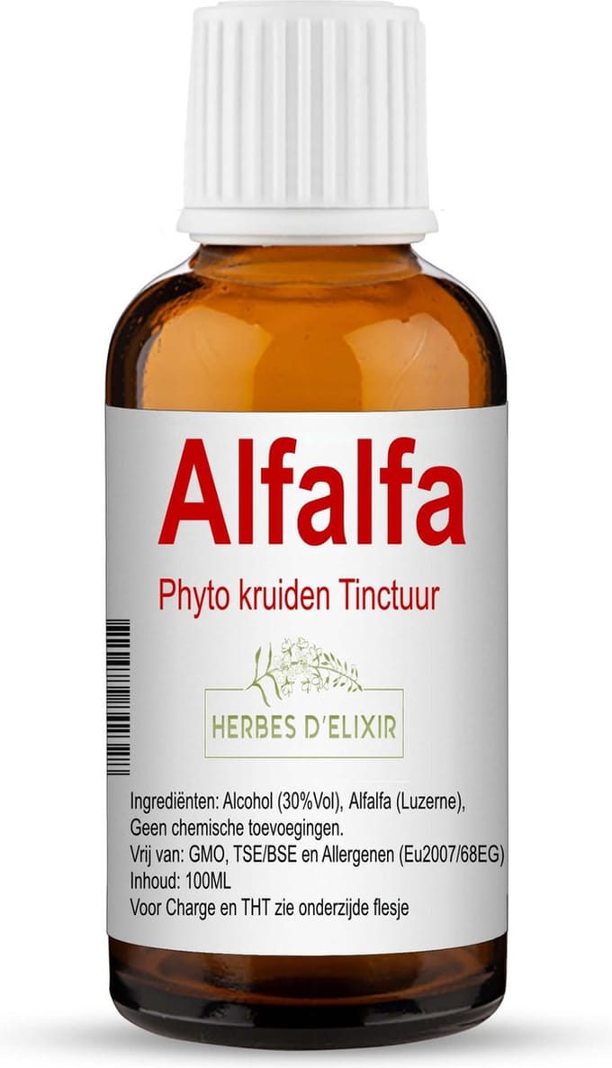 Herbes D'elixir Alfalfa Tinctuur - 100 ml - Natuurlijke Extract