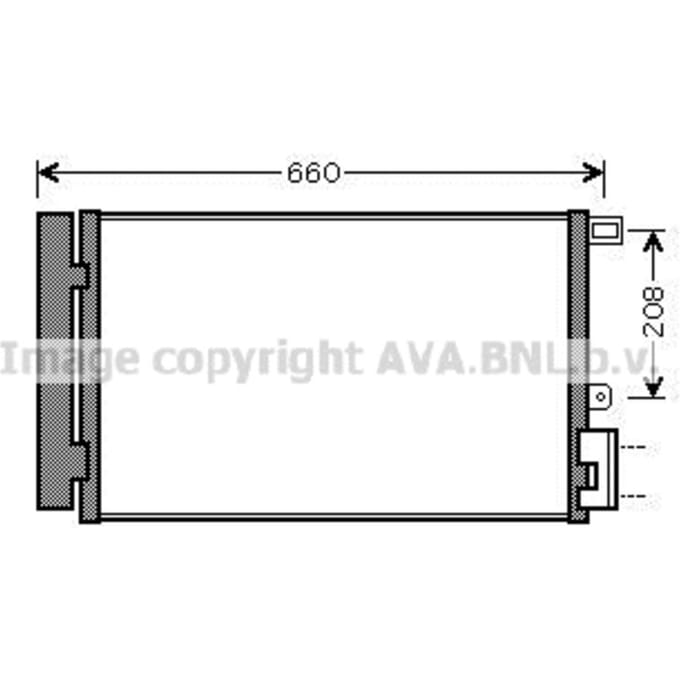 Condensator, airconditioning AVA COOLING FTA5357D AVA