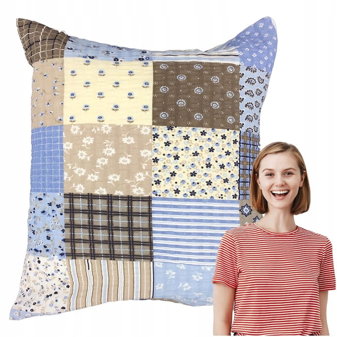 Kussensloop Kora 50x60cm Paczłork Blauw - Katoen
