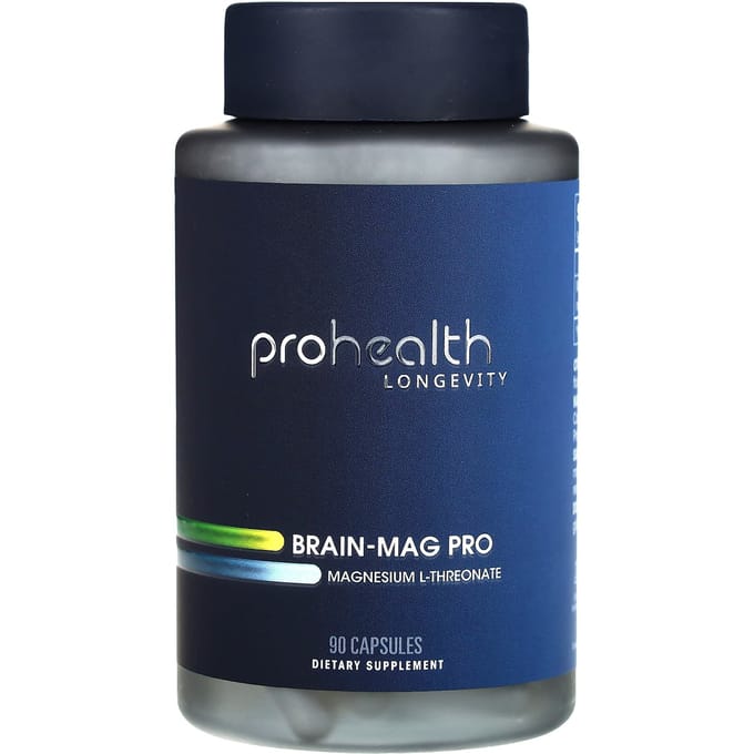 ProHealth Longevity, Brain-Mag Pro, Magnésium L-Thréonate, 90 Gélules