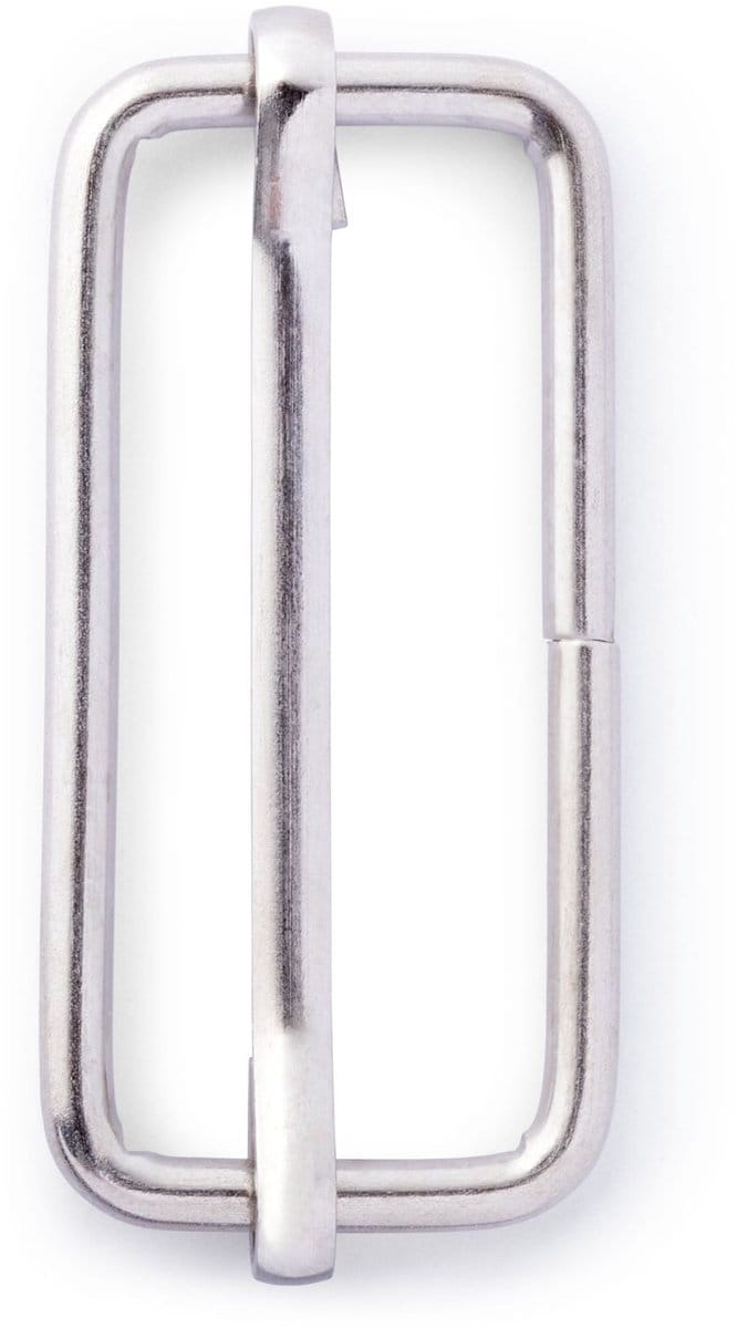 Regelbare gesp 40 mm zilverkleurig