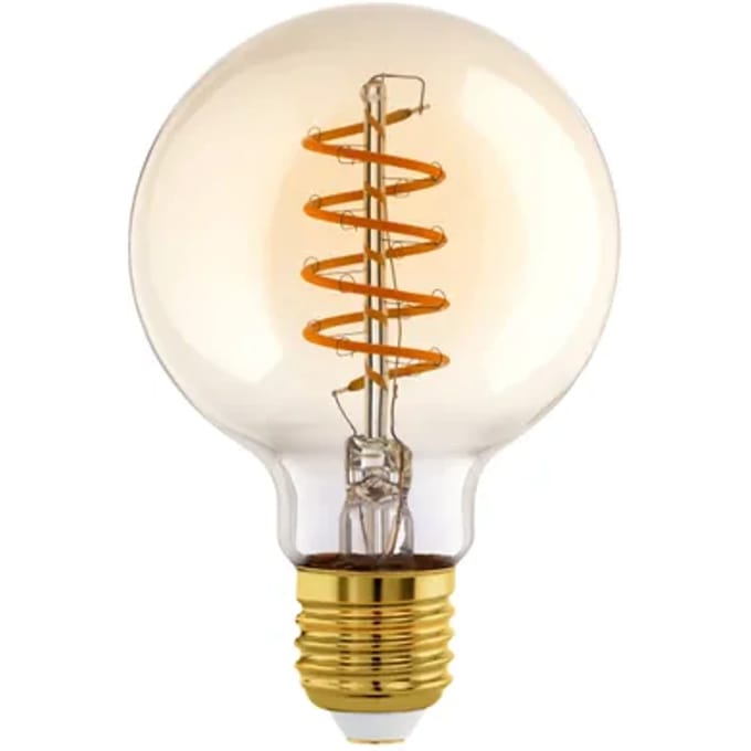 EGLO LED Lamp - E27 - Ø 9.5 cm - Amber - 806 lumen - 2700K