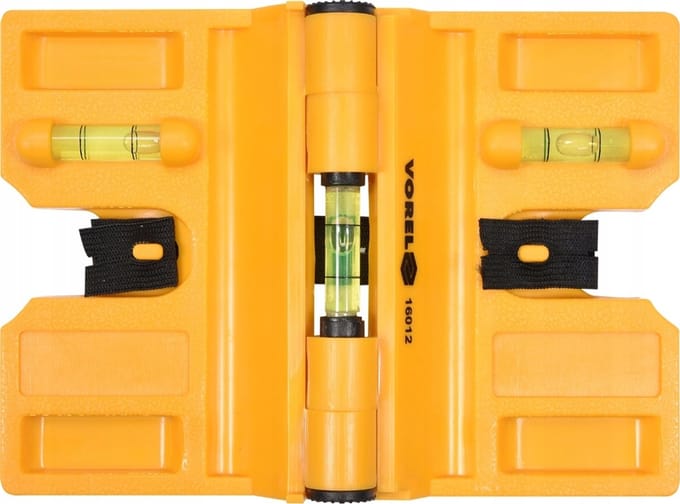 Vorel Vouwwaterpassen met 3 waterpassen en een magneet - 190 mm
