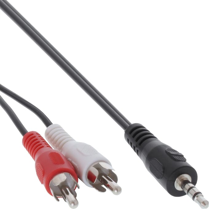 Eenvoudige 3,5mm mini Jack - Tulp stereo 2RCA kabel - 7 meter