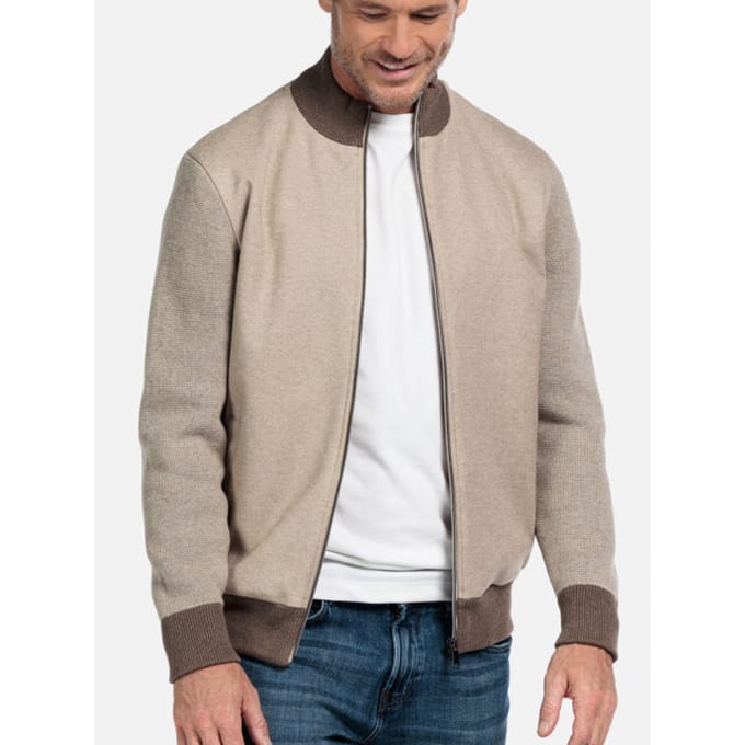 Baileys Vest Cotton Cashmere Fullzip Front Soft Flanel Twill Kitt / male