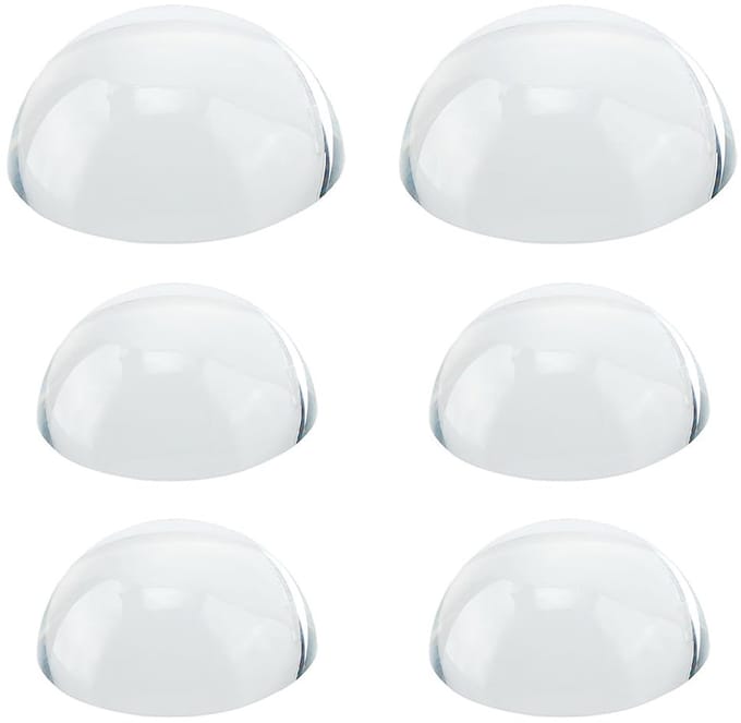 Dailygoods - Set van 6 Glazen Dome Vergrootglazen voor Kantoor en Thuis