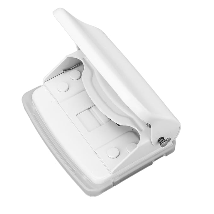 10 Gaats Perforator Handmatig Losbladig Bindmiddel Gatperforator voor A4 B5 A5 A7 A6 Papier 10 Vel Capaciteit white