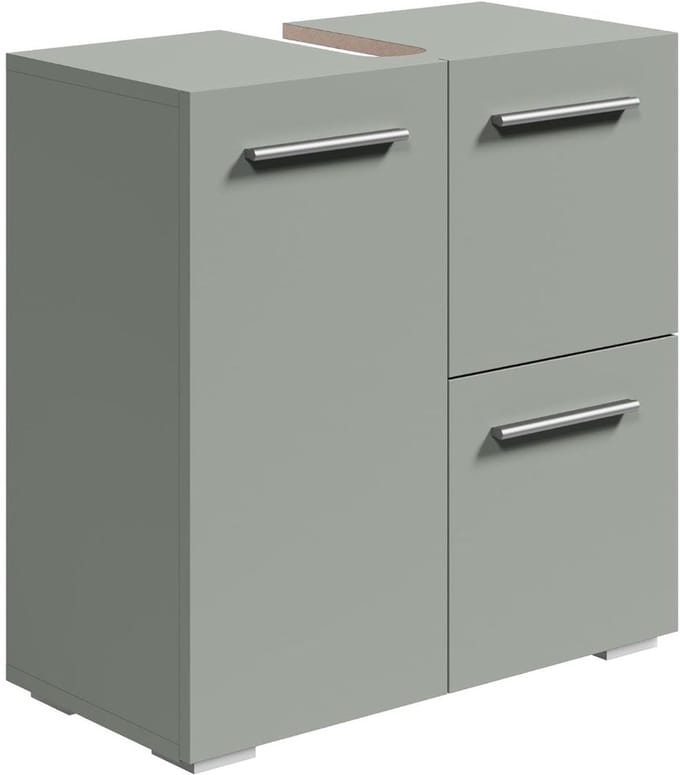 Wastafel Onderkast Met Uitsparing - Wasbak Kast - Badkamermeubel - Groen