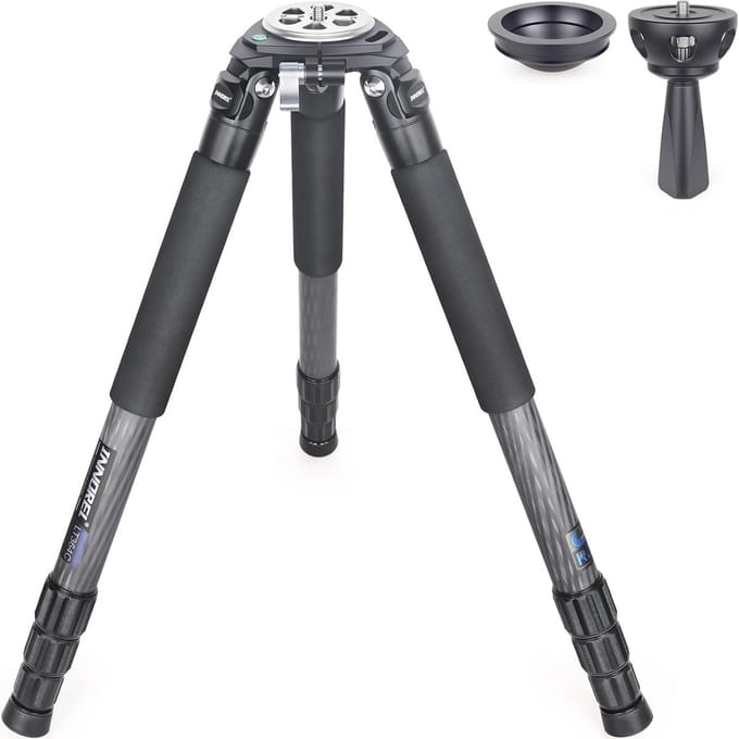 Professioneel Koolstofvezel Statief voor Fotografie tot 160cm Hoogte 77lb Capaciteit